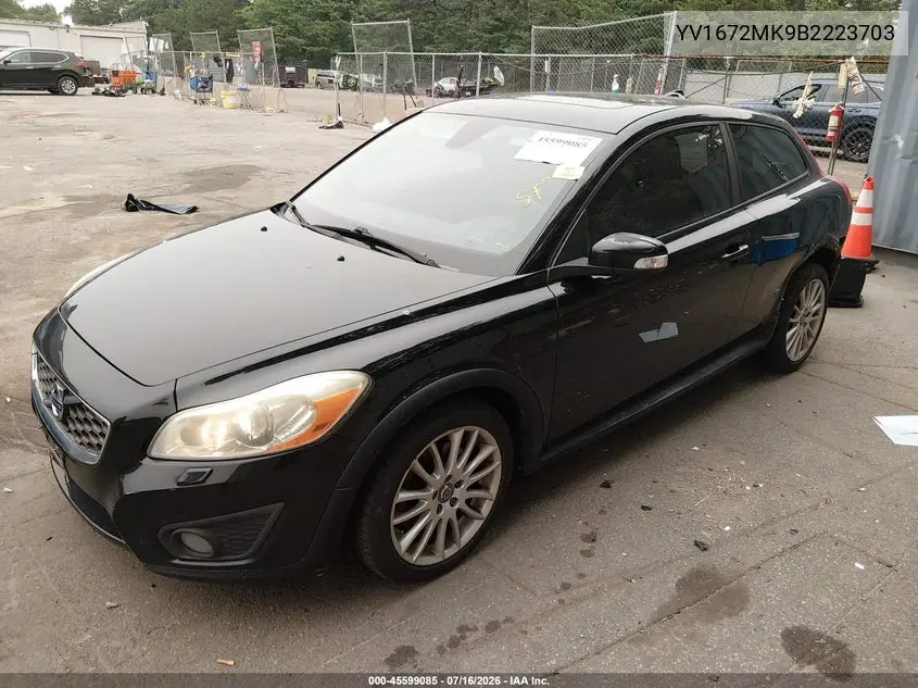 2011 Volvo C30 R-Design/T5 (Retail Only) VIN: YV1672MK9B2223703 Lot: 45599085