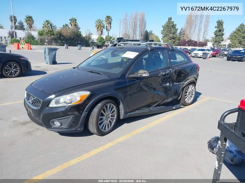 2012 Volvo C30 T5 VIN: YV1672MK4C2267979 Lot: 44671038