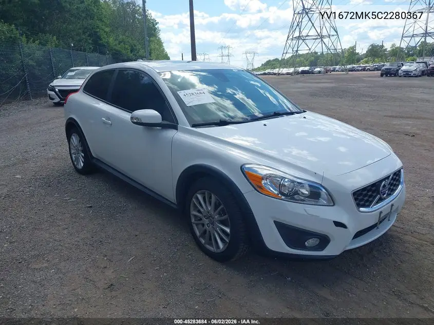 2012 Volvo C30 T5/T5 Platinum/T5 Premier Plus/T5 R-Design/T5 R-Design Platinum/T5 R-Design Premier Plus VIN: YV1672MK5C2280367 Lot: 45283684