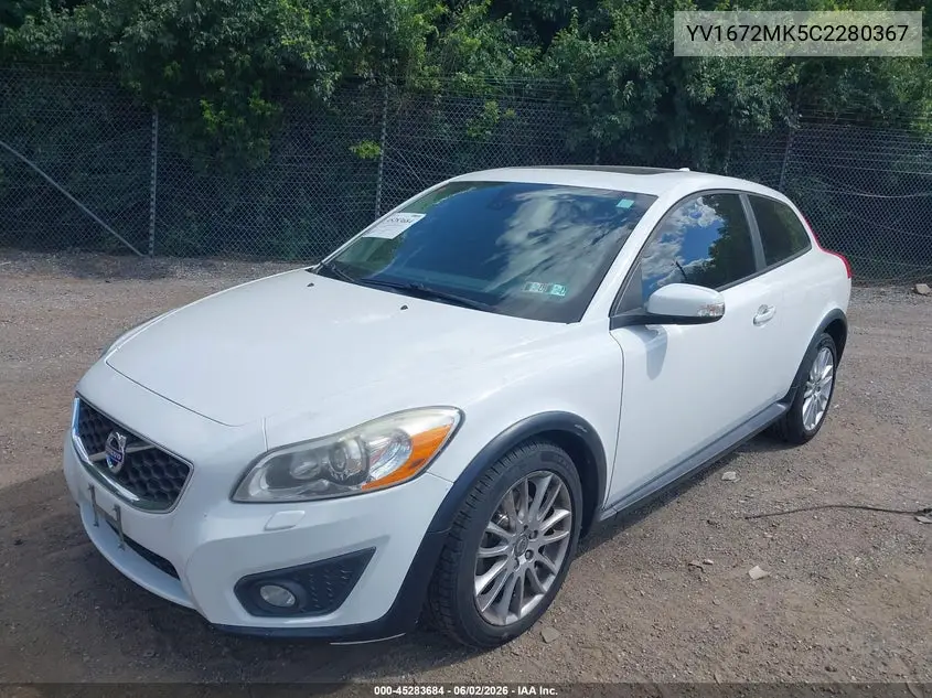 2012 Volvo C30 T5/T5 Platinum/T5 Premier Plus/T5 R-Design/T5 R-Design Platinum/T5 R-Design Premier Plus VIN: YV1672MK5C2280367 Lot: 45283684