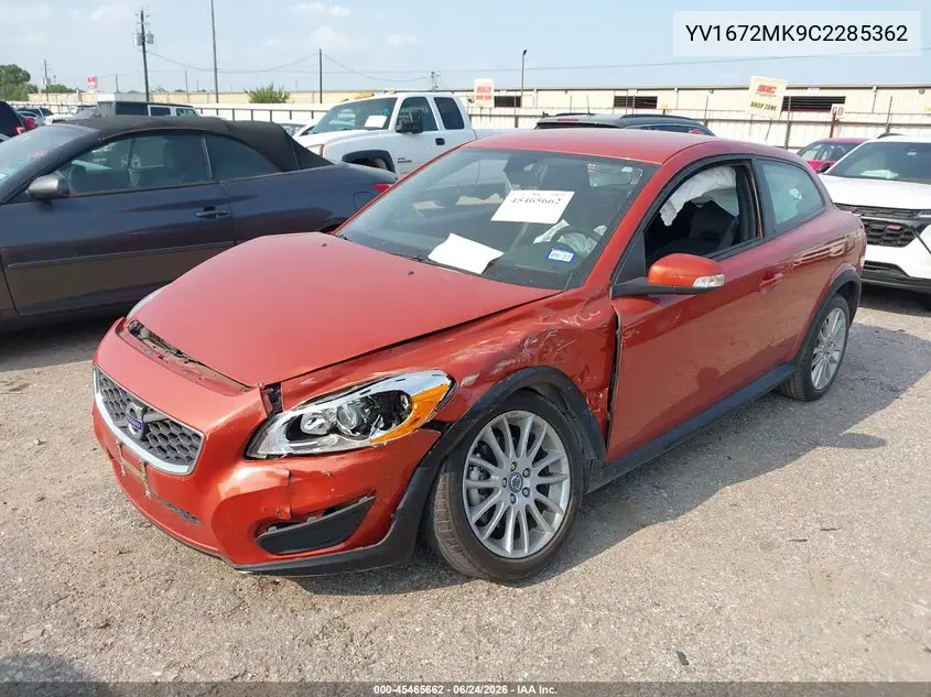 2012 Volvo C30 Platinum/Premier Plus/R-Design/R-Design Platinum/R-Design Premier Plus/T5 VIN: YV1672MK9C2285362 Lot: 45465662