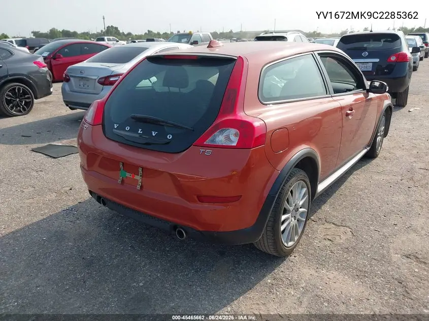 2012 Volvo C30 Platinum/Premier Plus/R-Design/R-Design Platinum/R-Design Premier Plus/T5 VIN: YV1672MK9C2285362 Lot: 45465662
