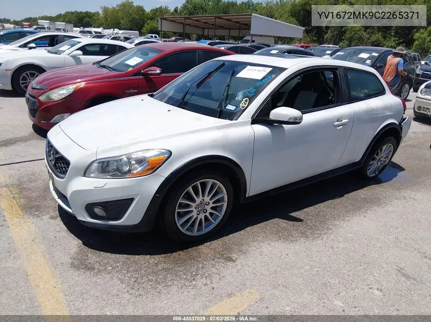 2012 Volvo C30 T5 VIN: YV1672MK9C2265371 Lot: 45537029