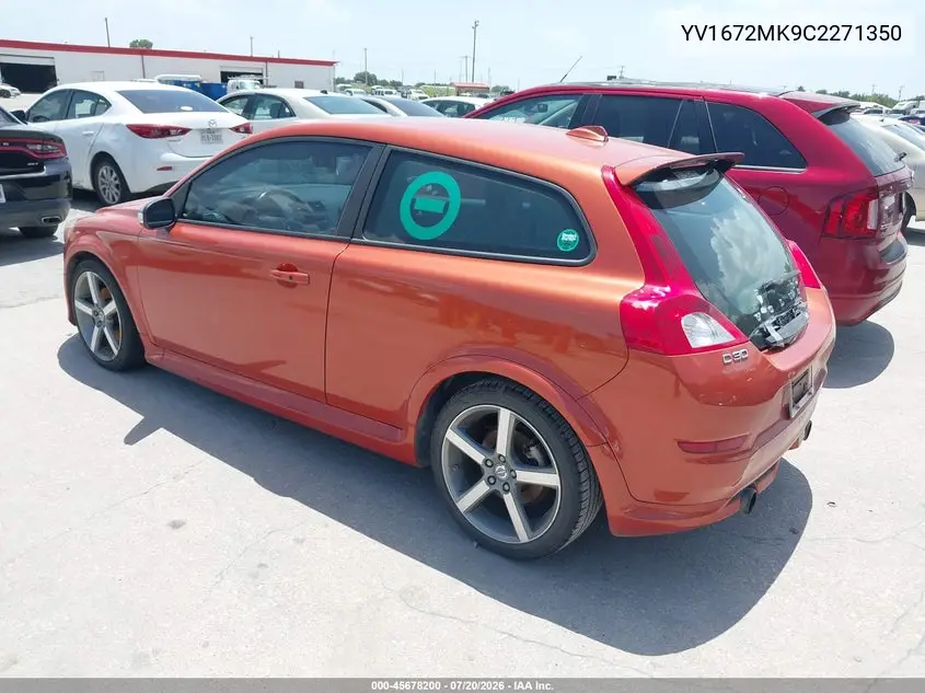 2012 Volvo C30 Premier Plus VIN: YV1672MK9C2271350 Lot: 45678200