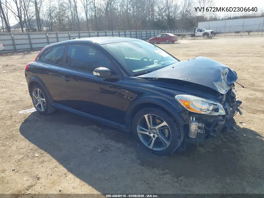 2013 Volvo C30 T5 VIN: YV1672MK6D2306640 Lot: 44540116