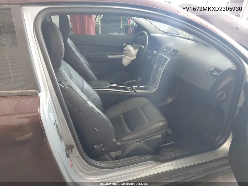 2013 Volvo C30 T5/T5 Platinum/T5 Premier/T5 Premier Plus/T5 R-Design/T5 R-Design Platinum/T5 R-Design Premier VIN: YV1672MKXD2305930 Lot: 44816886