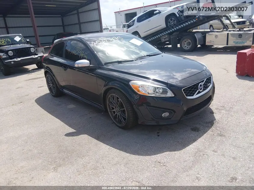 2013 Volvo C30 T5/T5 Platinum/T5 Premier/T5 Premier Plus/T5 R-Design/T5 R-Design Platinum/T5 R-Design Premier VIN: YV1672MK2D2303007 Lot: 45623945