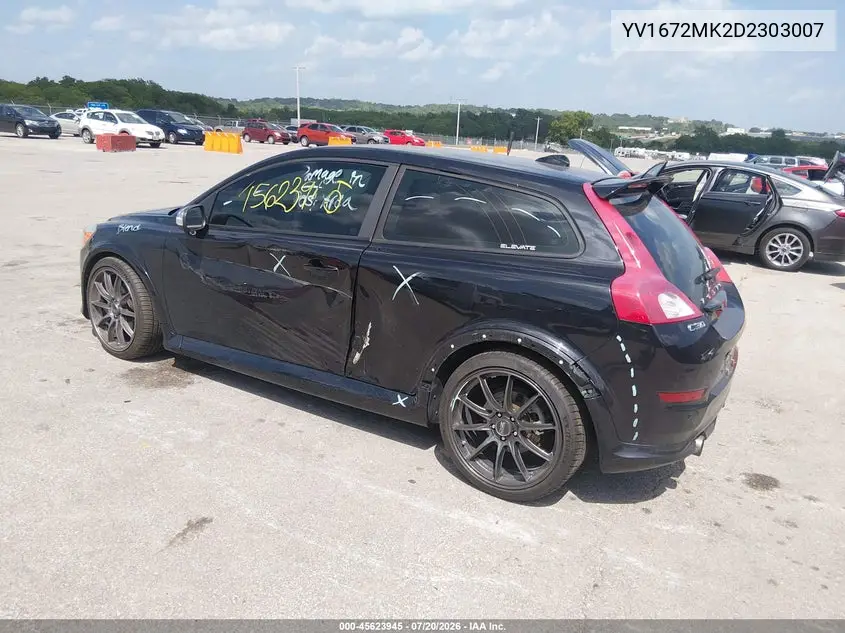 2013 Volvo C30 T5/T5 Platinum/T5 Premier/T5 Premier Plus/T5 R-Design/T5 R-Design Platinum/T5 R-Design Premier VIN: YV1672MK2D2303007 Lot: 45623945
