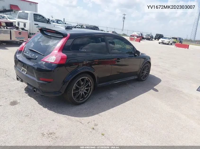 2013 Volvo C30 T5/T5 Platinum/T5 Premier/T5 Premier Plus/T5 R-Design/T5 R-Design Platinum/T5 R-Design Premier VIN: YV1672MK2D2303007 Lot: 45623945