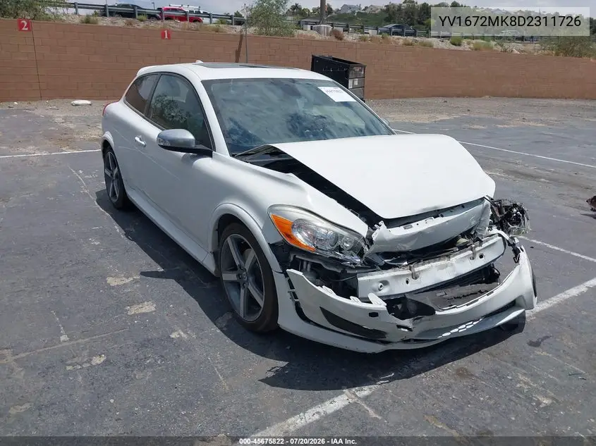 2013 Volvo C30 T5 R-Design VIN: YV1672MK8D2311726 Lot: 45675822