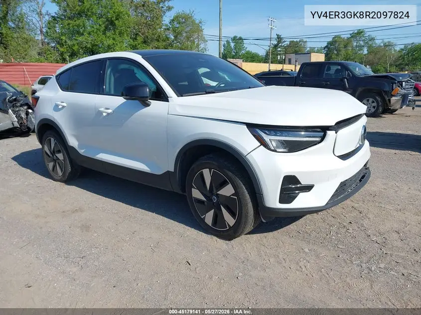 2024 Volvo C40 Recharge Pure Electric Twin Core VIN: YV4ER3GK8R2097824 Lot: 45179141