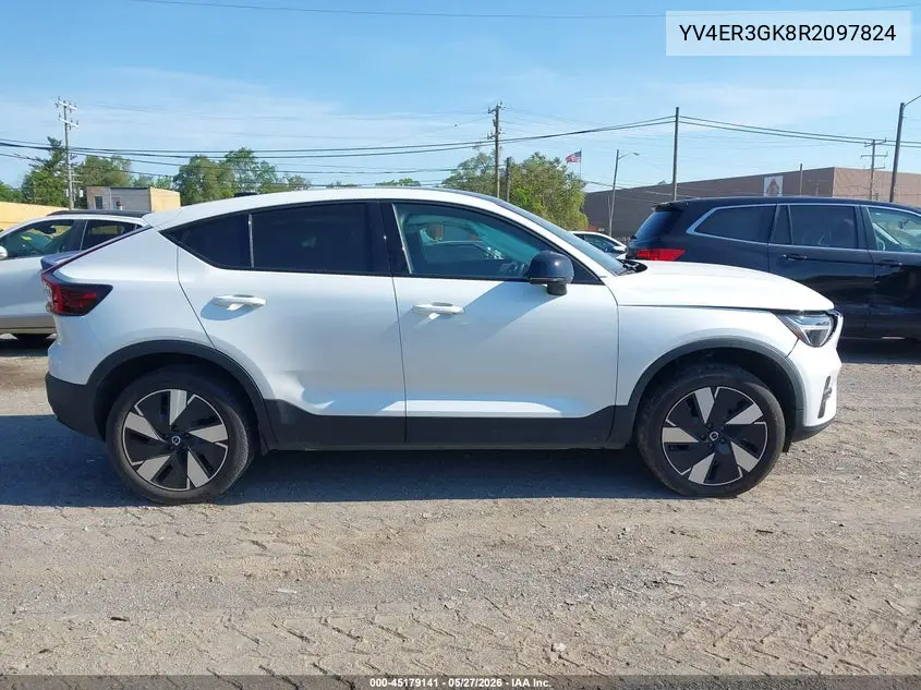 2024 Volvo C40 Recharge Pure Electric Twin Core VIN: YV4ER3GK8R2097824 Lot: 45179141