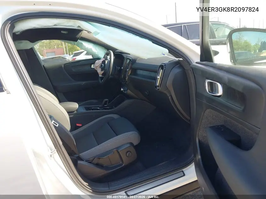 2024 Volvo C40 Recharge Pure Electric Twin Core VIN: YV4ER3GK8R2097824 Lot: 45179141