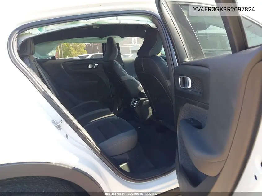 2024 Volvo C40 Recharge Pure Electric Twin Core VIN: YV4ER3GK8R2097824 Lot: 45179141