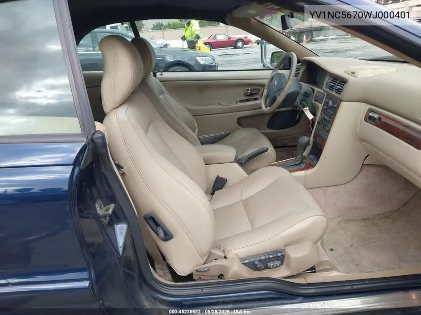 1998 Volvo C70 Cva VIN: YV1NC5670WJ000401 Lot: 45236682