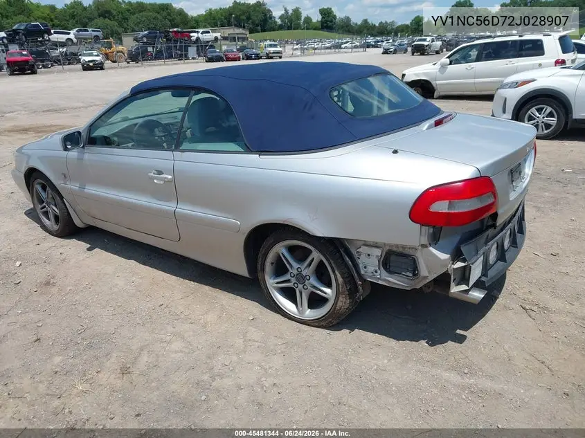 2002 Volvo C70 Lt VIN: YV1NC56D72J028907 Lot: 45481344