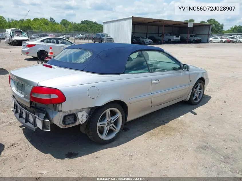 2002 Volvo C70 Lt VIN: YV1NC56D72J028907 Lot: 45481344