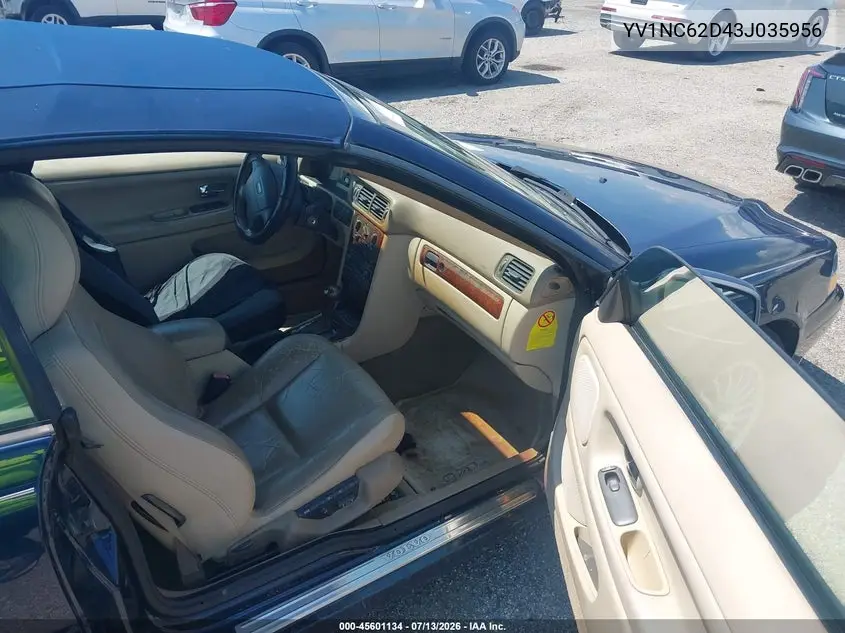 2003 Volvo C70 2.3L Turbo VIN: YV1NC62D43J035956 Lot: 45601134