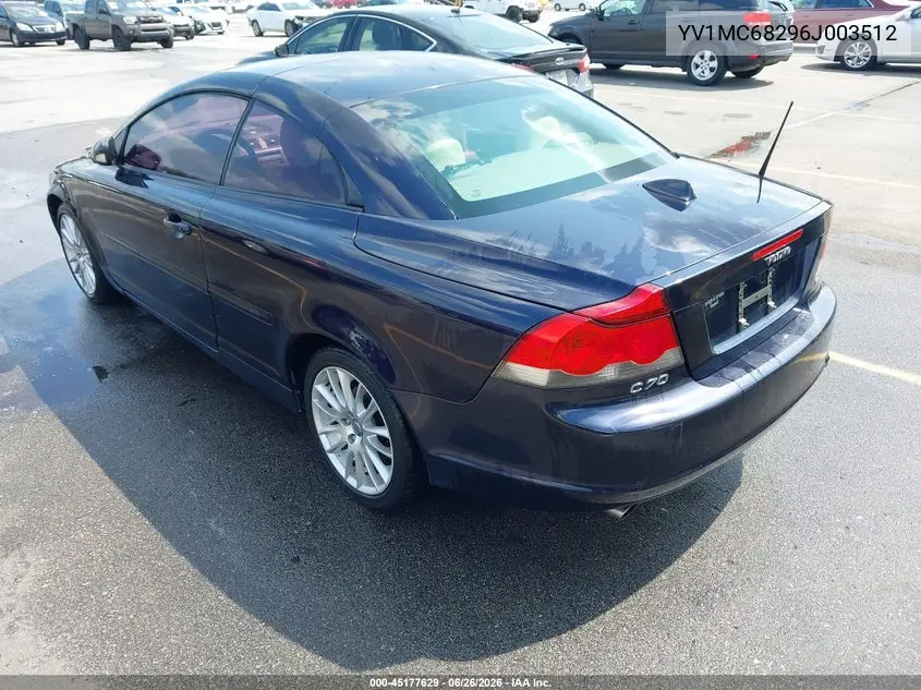 2006 Volvo C70 T5 VIN: YV1MC68296J003512 Lot: 45177629