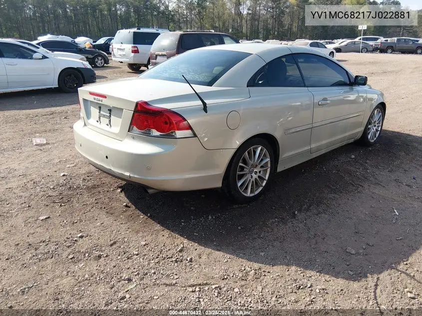 2007 Volvo C70 T5 VIN: YV1MC68217J022881 Lot: 44670432