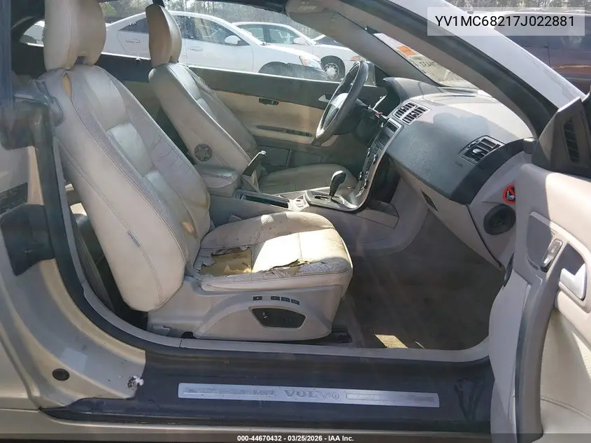2007 Volvo C70 T5 VIN: YV1MC68217J022881 Lot: 44670432