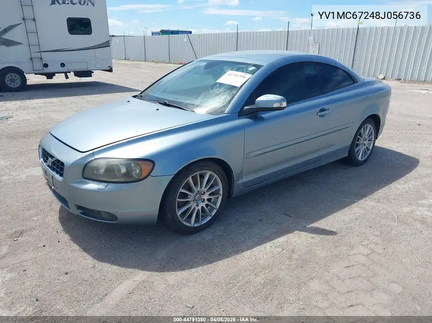 2008 Volvo C70 T5 VIN: YV1MC67248J056736 Lot: 44791350