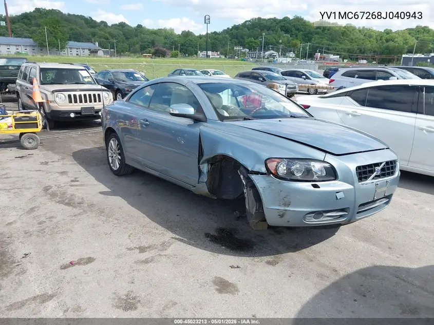 2008 Volvo C70 T5 VIN: YV1MC67268J040943 Lot: 45023213