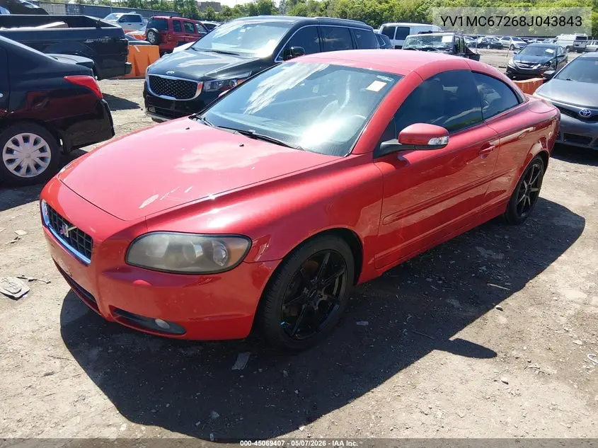 2008 Volvo C70 T5 VIN: YV1MC67268J043843 Lot: 45069407