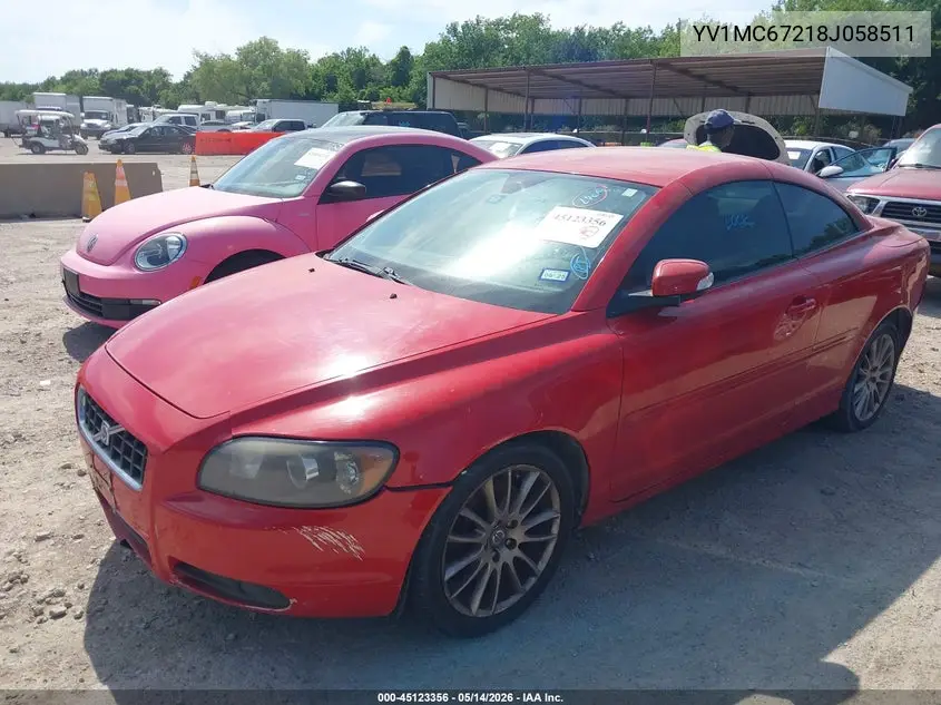 2008 Volvo C70 T5 VIN: YV1MC67218J058511 Lot: 45123356