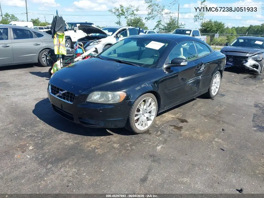2008 Volvo C70 T5 VIN: YV1MC67238J051933 Lot: 45297693