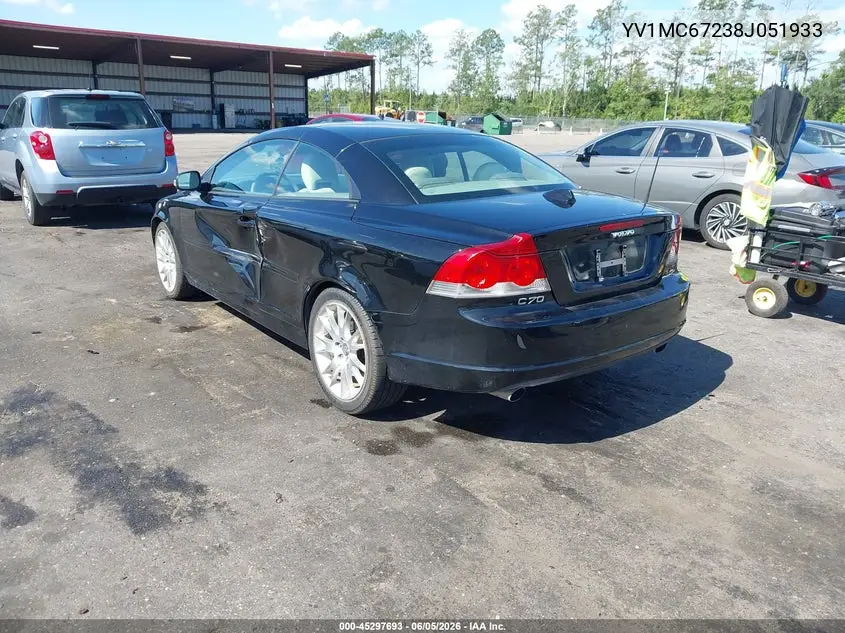 2008 Volvo C70 T5 VIN: YV1MC67238J051933 Lot: 45297693