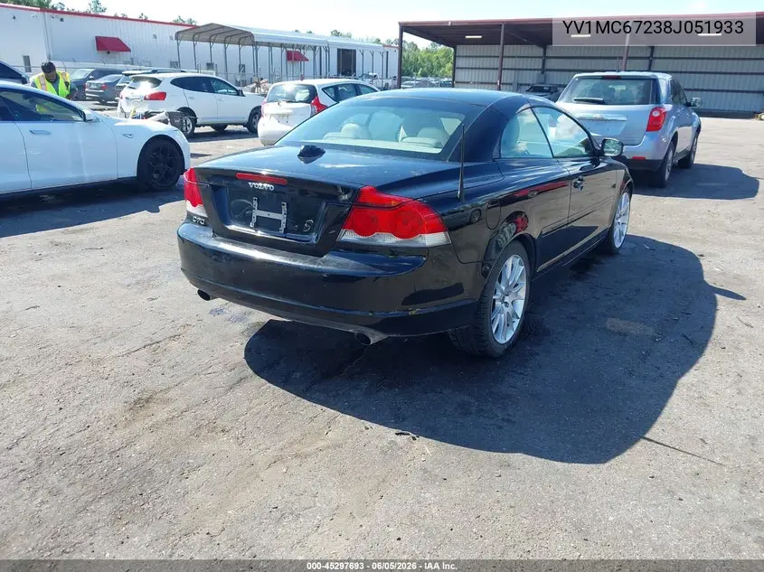 2008 Volvo C70 T5 VIN: YV1MC67238J051933 Lot: 45297693