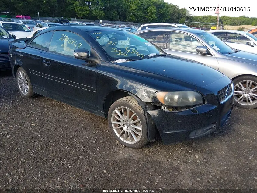 2008 Volvo C70 T5 VIN: YV1MC67248J043615 Lot: 45330473