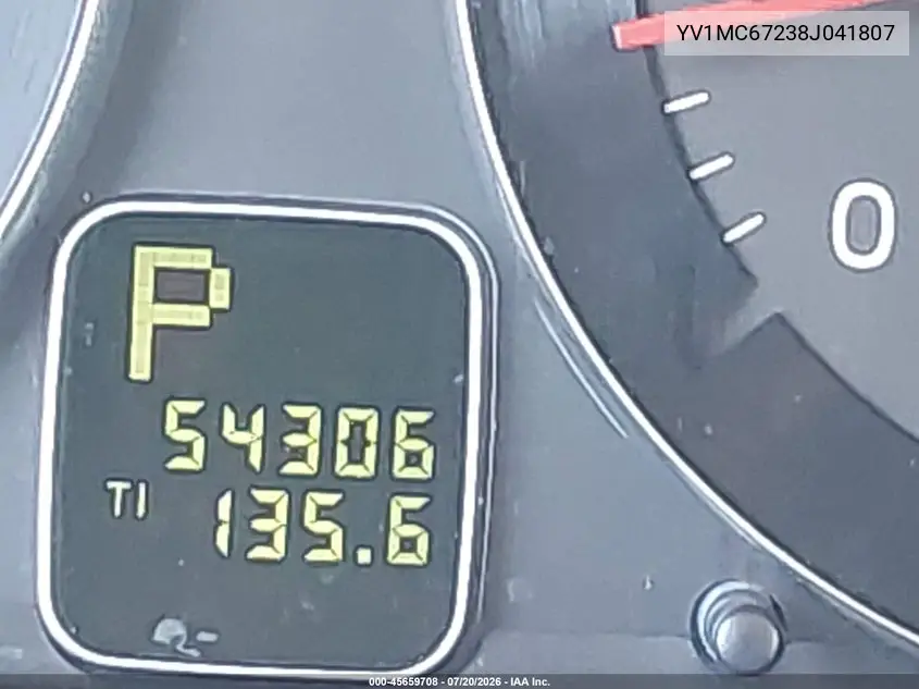 2008 Volvo C70 T5 M VIN: YV1MC67238J041807 Lot: 45659708