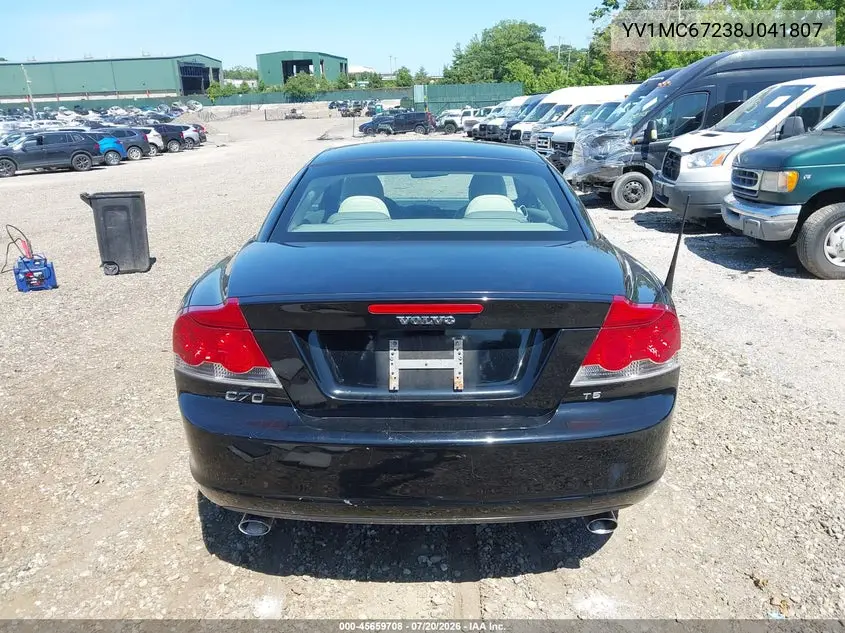 2008 Volvo C70 T5 M VIN: YV1MC67238J041807 Lot: 45659708