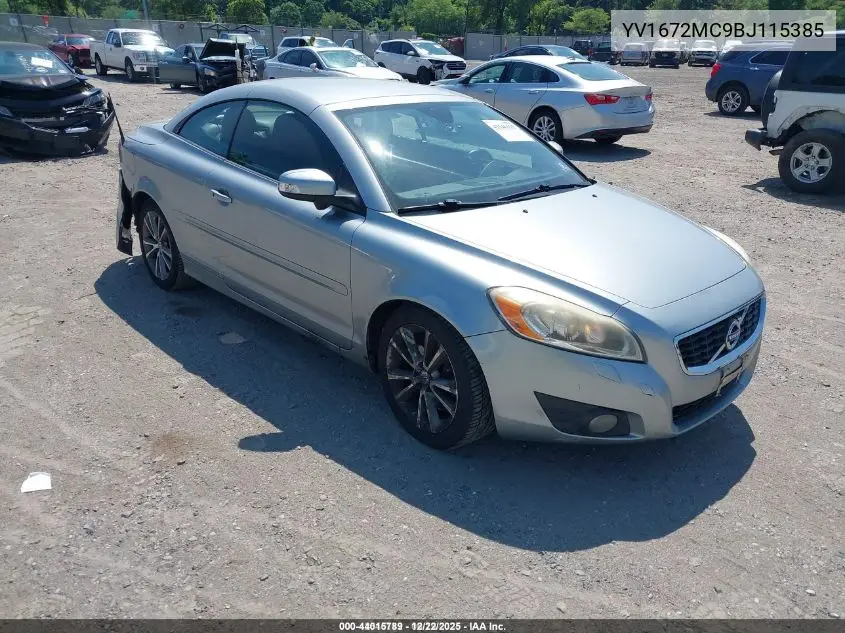 2011 Volvo C70 T5 VIN: YV1672MC9BJ115385 Lot: 44015789