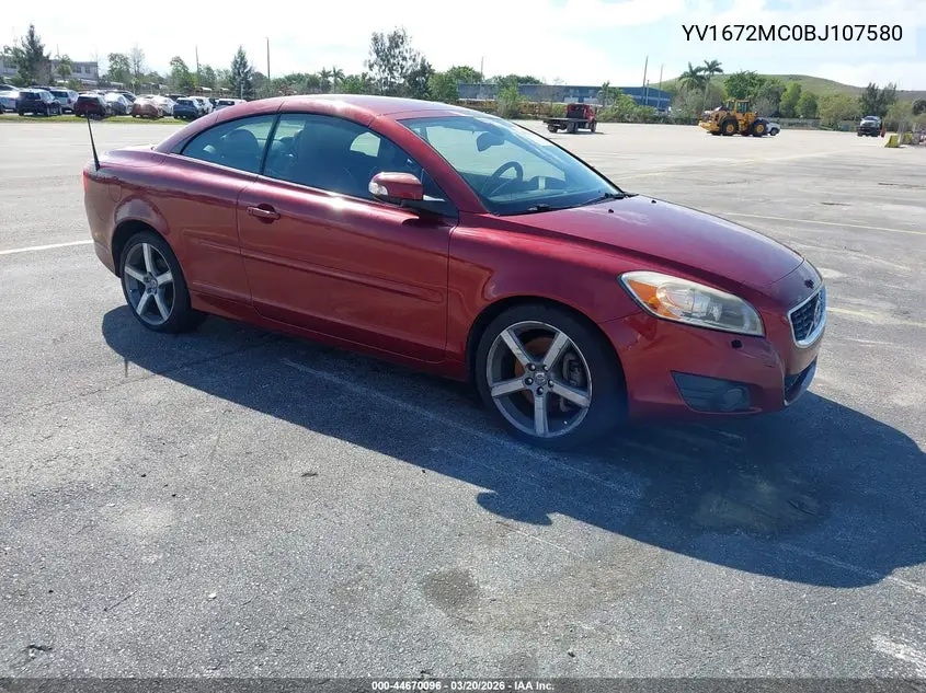 2011 Volvo C70 T5 VIN: YV1672MC0BJ107580 Lot: 44670096