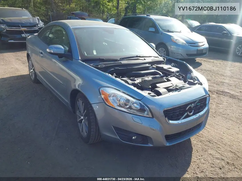2011 Volvo C70 T5 VIN: YV1672MC0BJ110186 Lot: 44831730