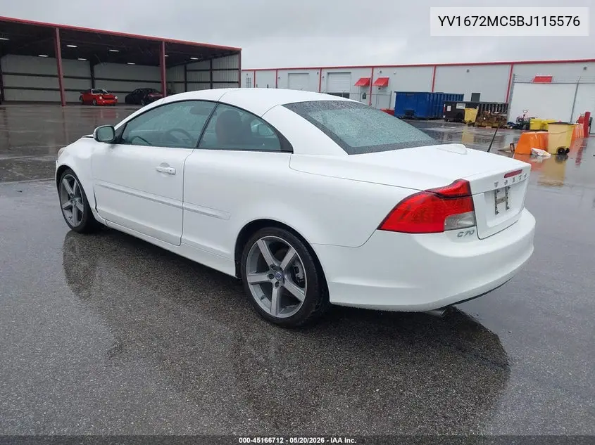 2011 Volvo C70 T5 VIN: YV1672MC5BJ115576 Lot: 45166712