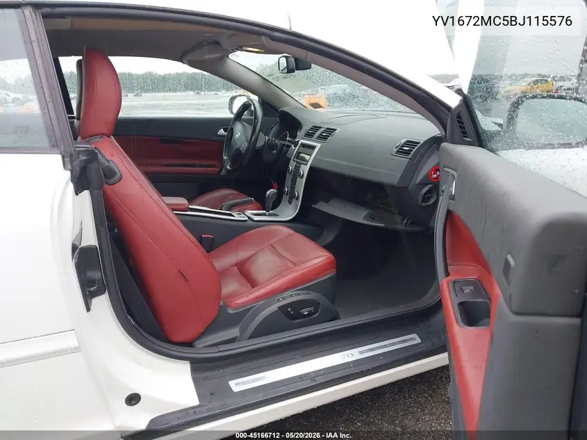 2011 Volvo C70 T5 VIN: YV1672MC5BJ115576 Lot: 45166712