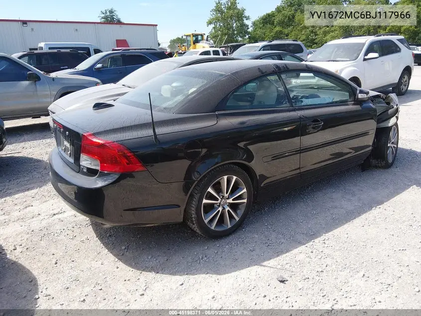 2011 Volvo C70 T5 VIN: YV1672MC6BJ117966 Lot: 45198371