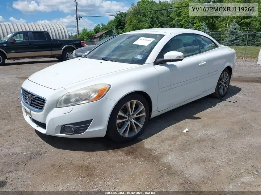 2011 Volvo C70 T5 VIN: YV1672MCXBJ119266 Lot: 45270364