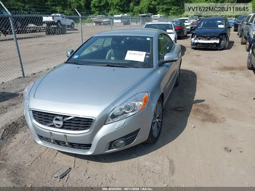 2011 Volvo C70 T5 VIN: YV1672MC2BJ118645 Lot: 45282263