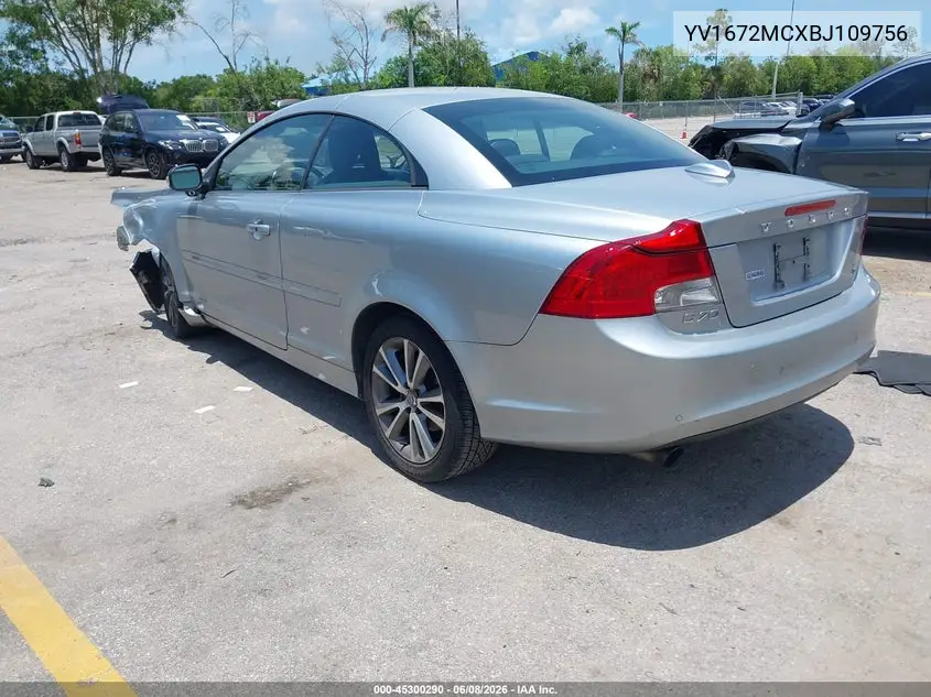 2011 Volvo C70 T5 VIN: YV1672MCXBJ109756 Lot: 45300290