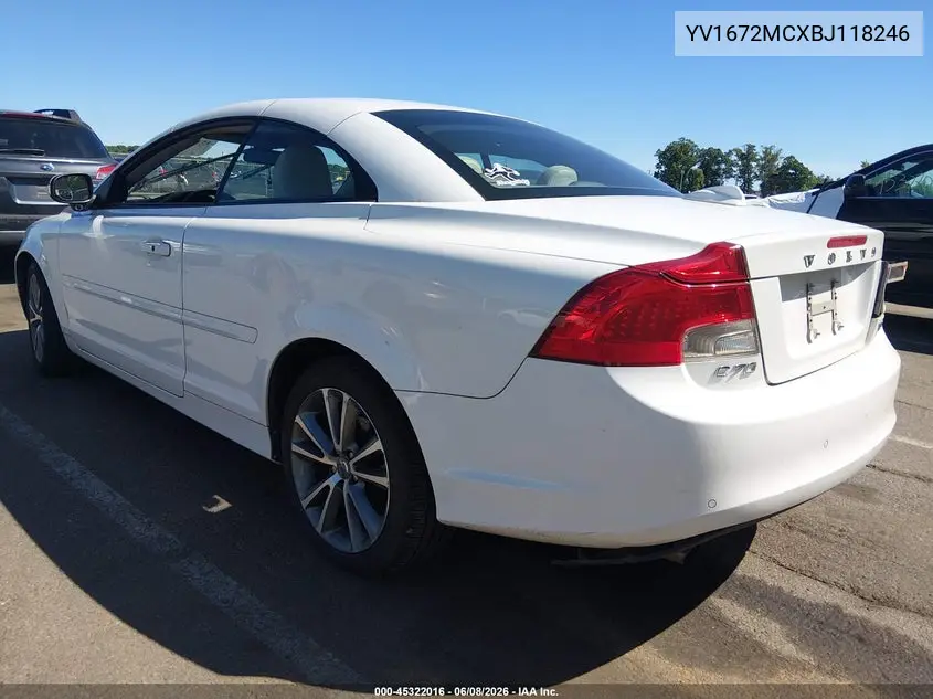 2011 Volvo C70 T5 VIN: YV1672MCXBJ118246 Lot: 45322016