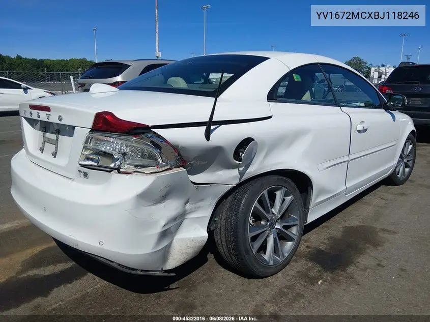 2011 Volvo C70 T5 VIN: YV1672MCXBJ118246 Lot: 45322016