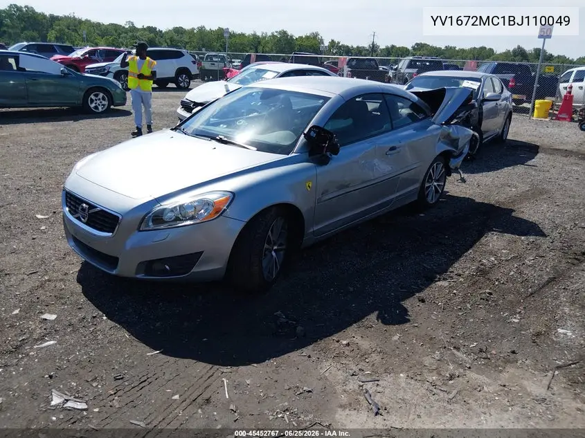 2011 Volvo C70 T5 (Retail Only) VIN: YV1672MC1BJ110049 Lot: 45452767