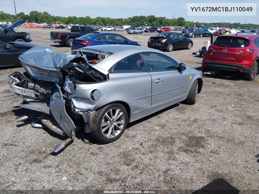 2011 Volvo C70 T5 (Retail Only) VIN: YV1672MC1BJ110049 Lot: 45452767