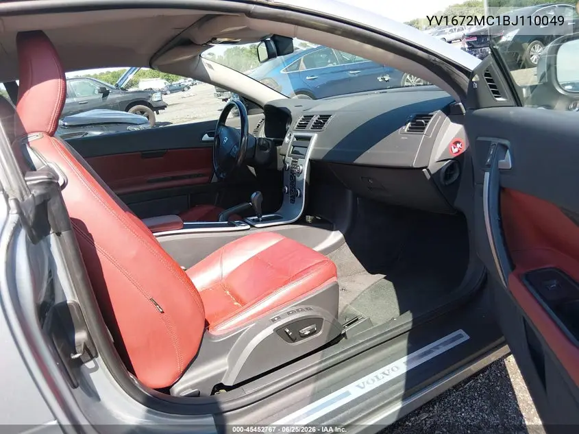 2011 Volvo C70 T5 (Retail Only) VIN: YV1672MC1BJ110049 Lot: 45452767