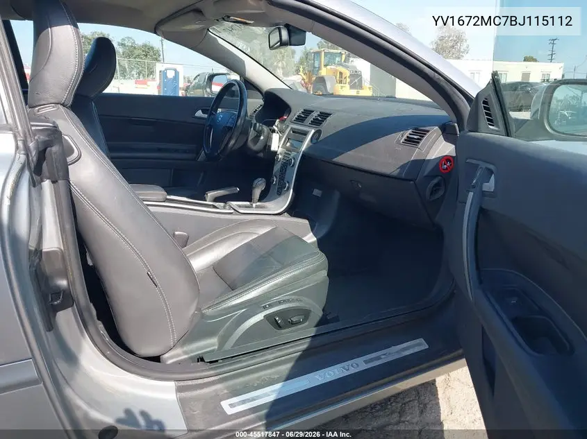 2011 Volvo C70 T5 (Fleet Only)/T5 (Retail Only) VIN: YV1672MC7BJ115112 Lot: 45517847